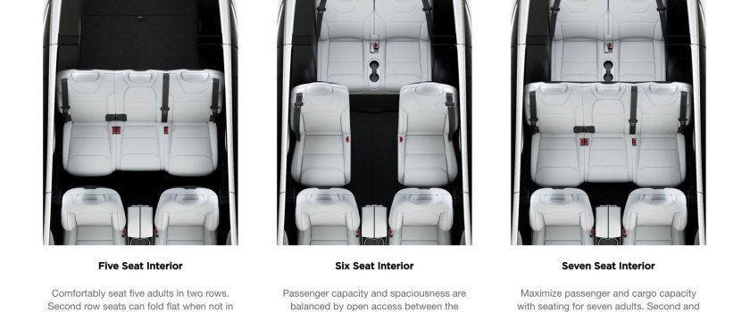 Tesla model x 7 мест