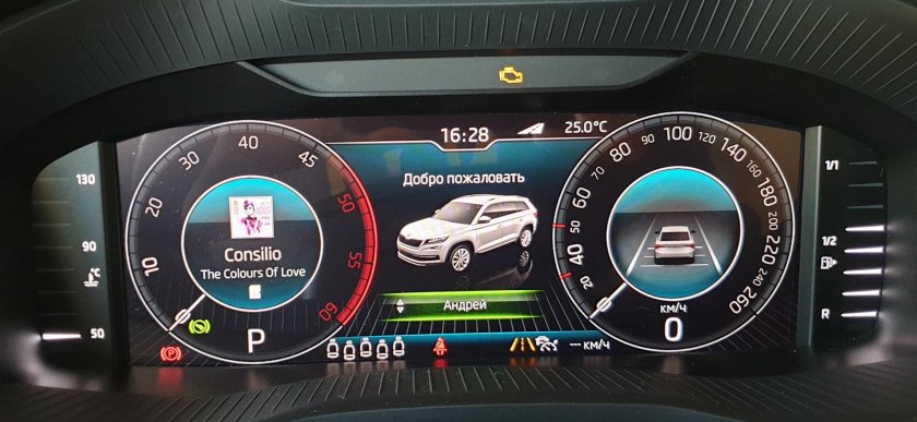 Skoda Kodiak приборная панель