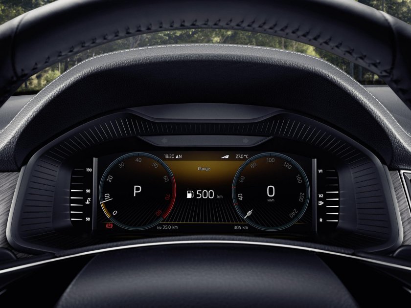 Цифровая панель Шкода Кодиак 2021