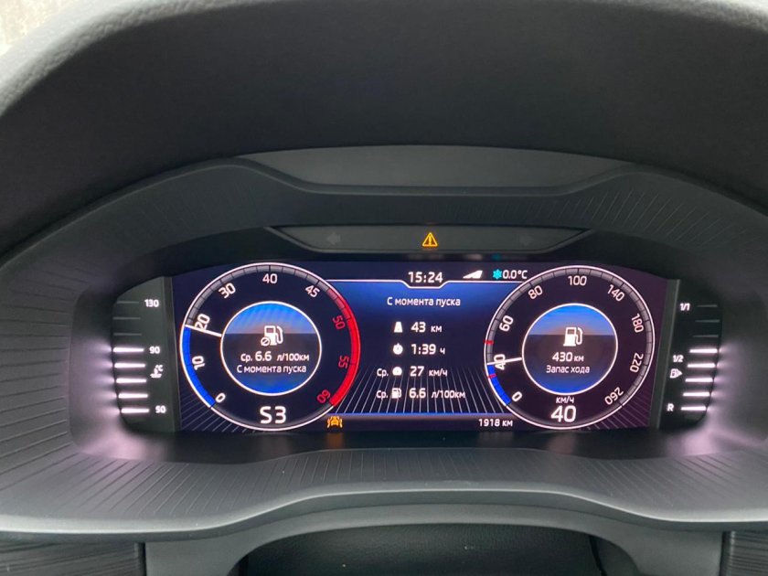 Kodiaq 2022 приборная панель