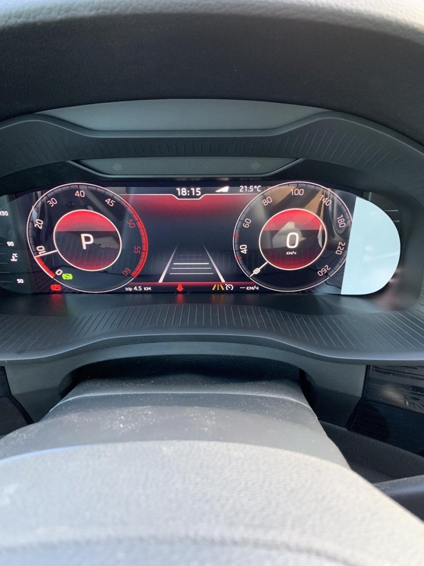 Цифровая приборная панель Skoda Kodiaq