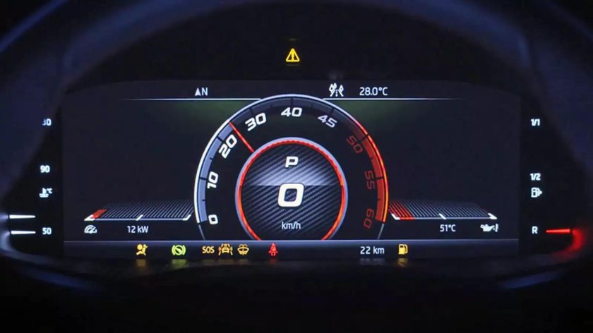 Цифровая приборная панель Skoda Rapid 2021