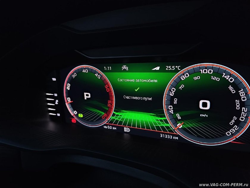 Цифровая приборная панель Skoda