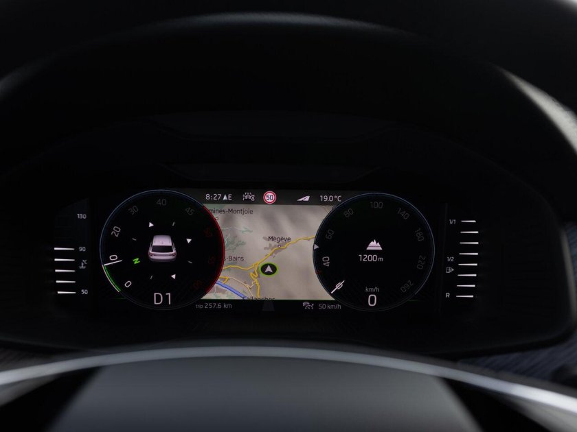 Приборная панель Шкода 2022