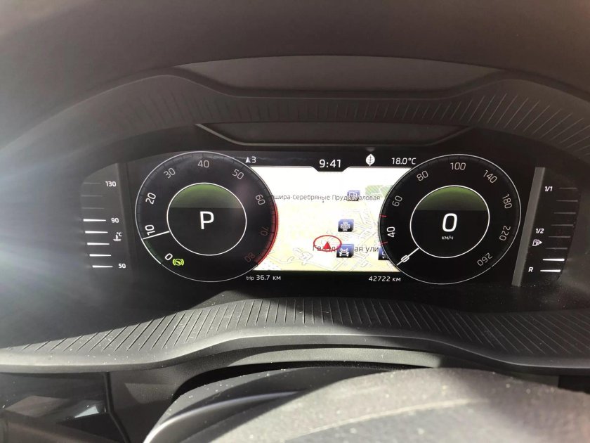 Цифровая приборная панель Шкода Кодиак