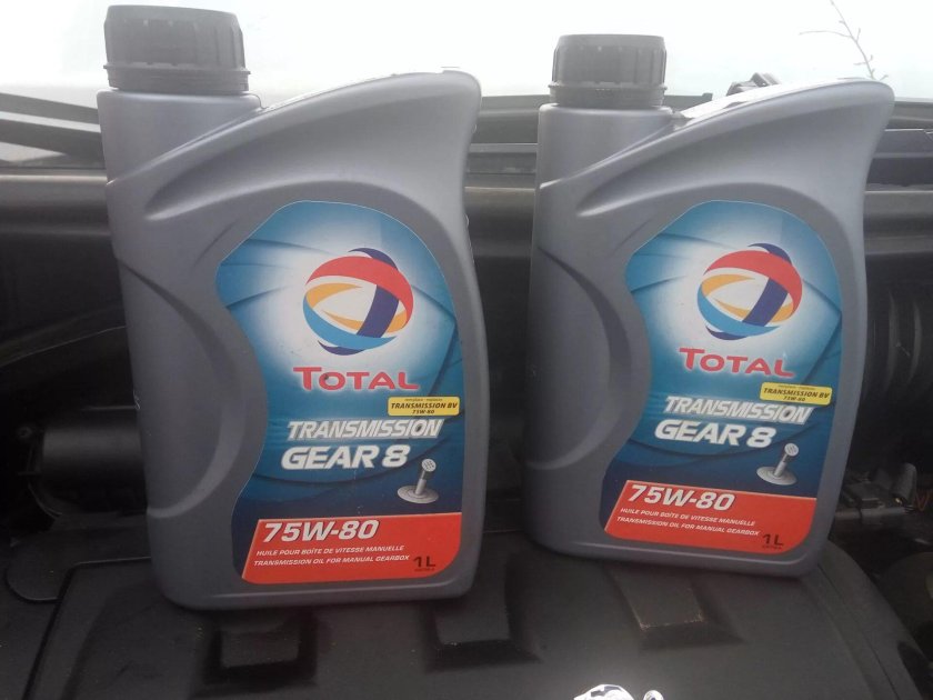 Масло тотал МКПП Пежо 75w90
