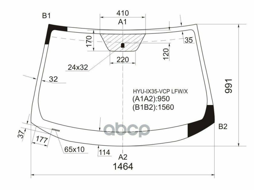 Лобовое стекло Honda Civic 5d