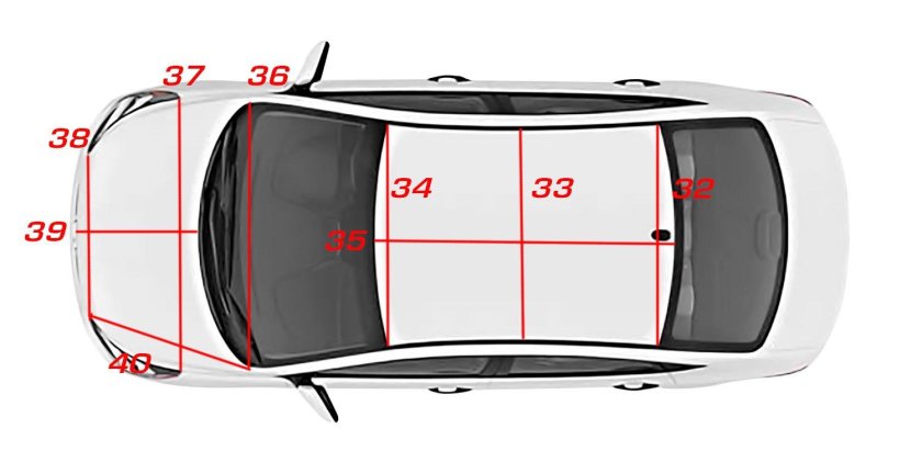 Ширина крыши Хендай Солярис 1