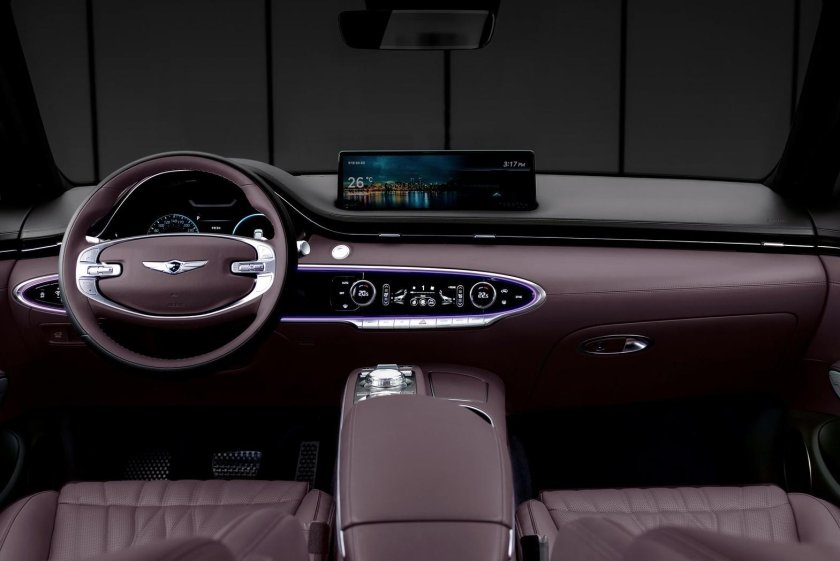 Genesis кроссовер gv70 салон