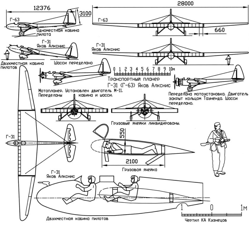 Грузовой десантный планер г-63.