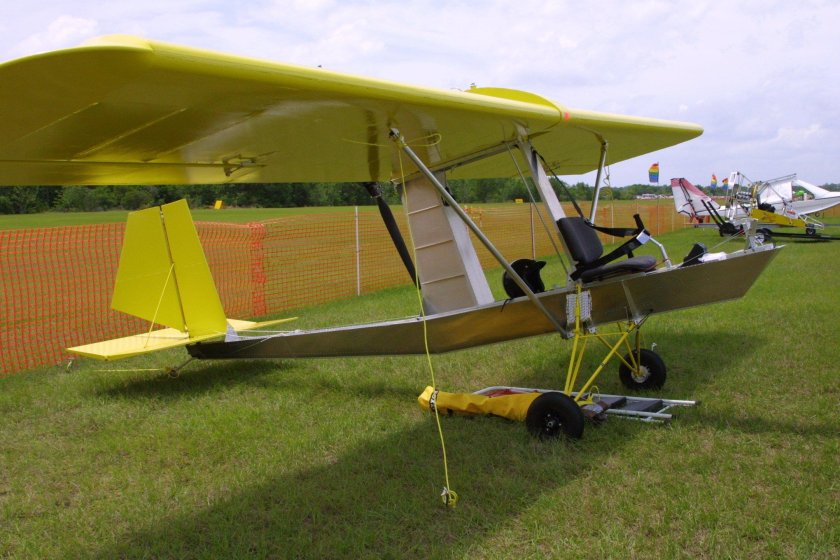 Ультралайт биплан самолет