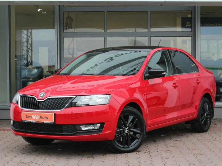 Шкода Рапид 2022 красная