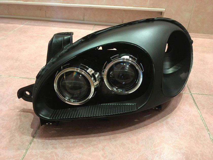 Шевроле Ланос фары с линзами