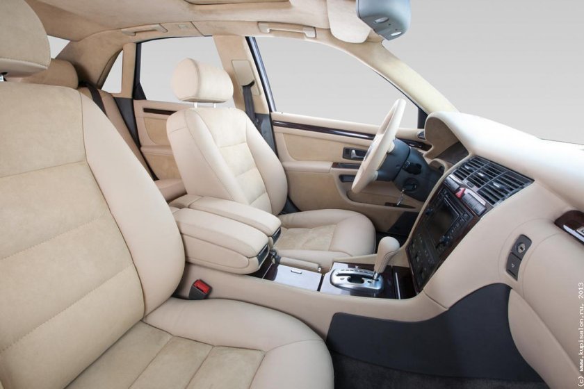 Ауди а 8 белый салон кожаный