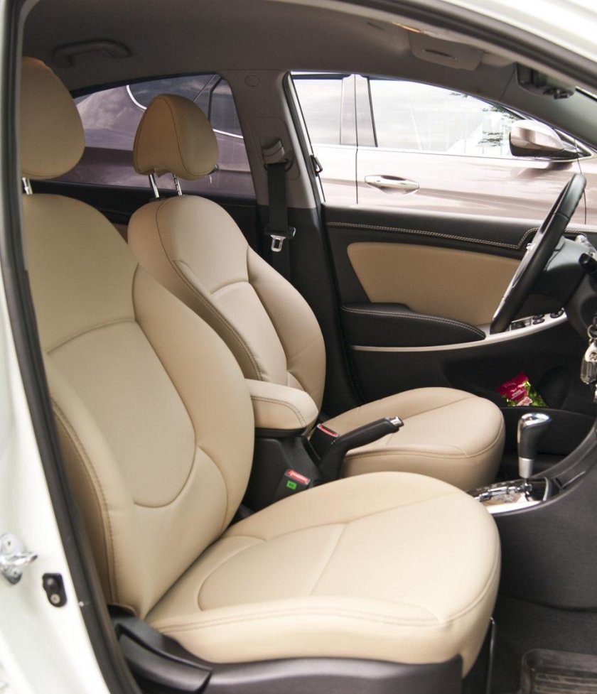 Hyundai Solaris 2021 салон кожа