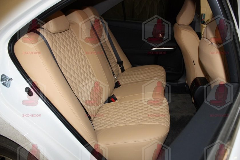 Чехлы Автопилот бежевый ромб