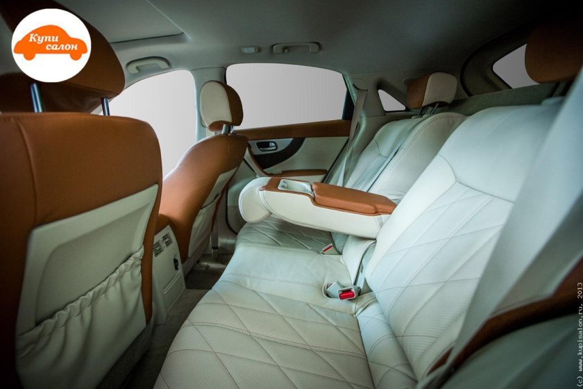 Инфинити qx70 белый салон