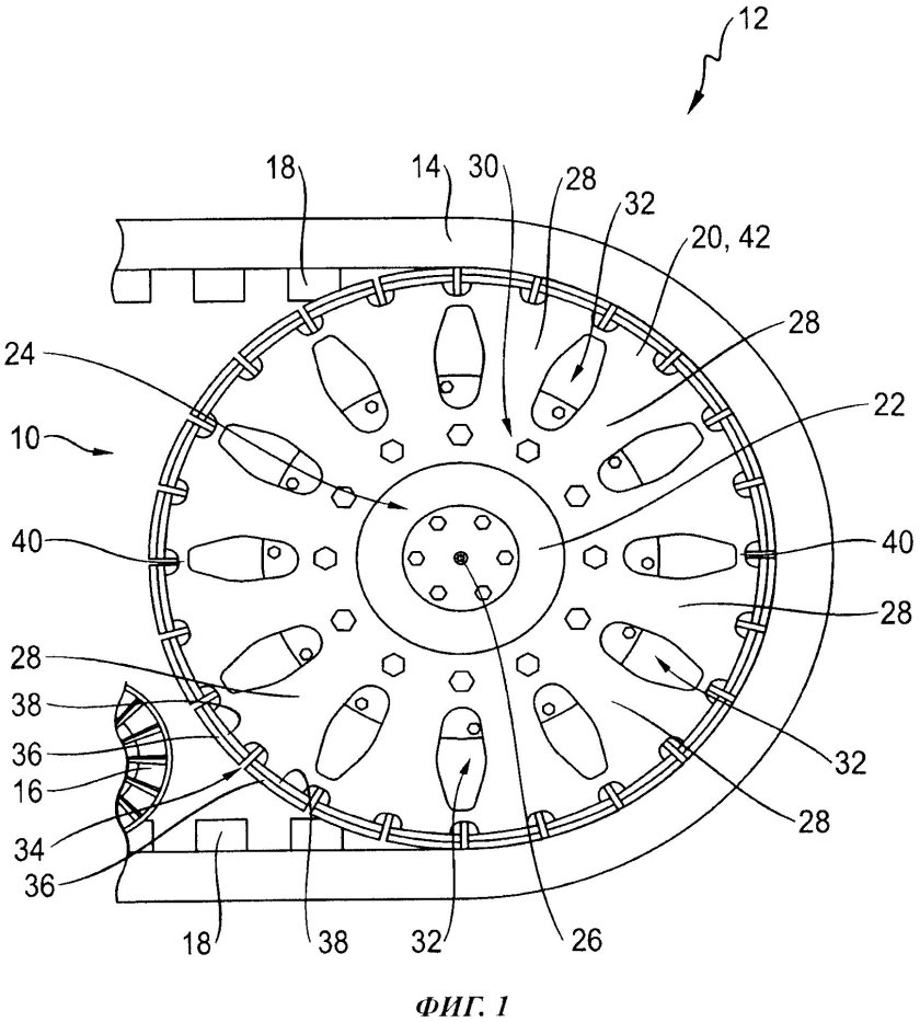 Ведущее колесо гусеничный движитель