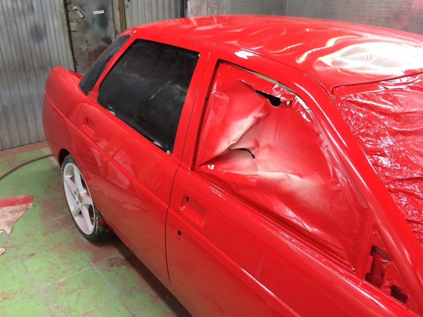 ВАЗ 2110 красный Кэнди