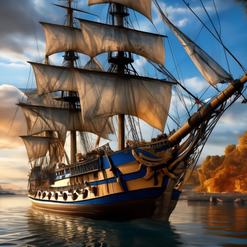 Старинный корабль