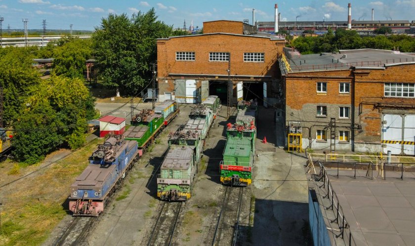 Железнодорожное депо в Ченстохове, Польша.