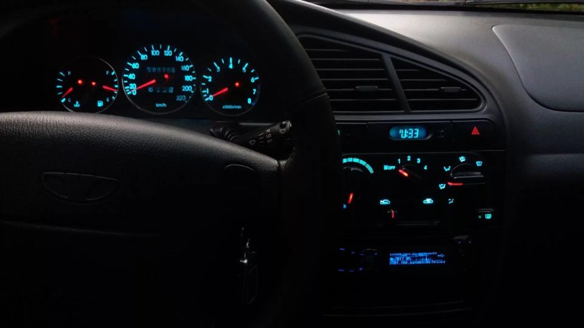 Chevrolet lanos салон ночью