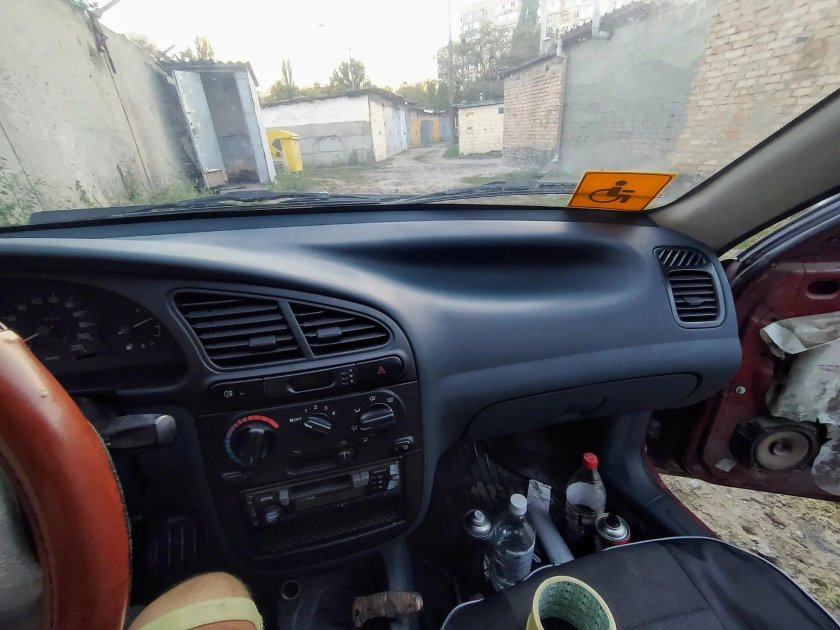 Черный салон Ланос