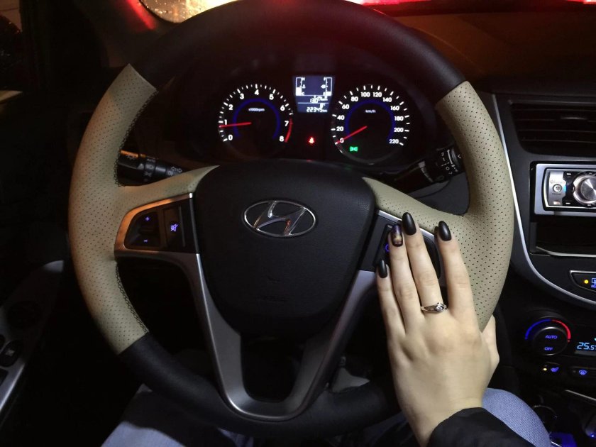 За рулем Хендай Солярис