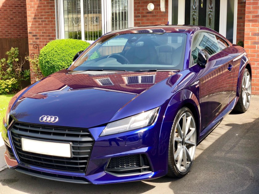 Ауди ТТ фиолетовая