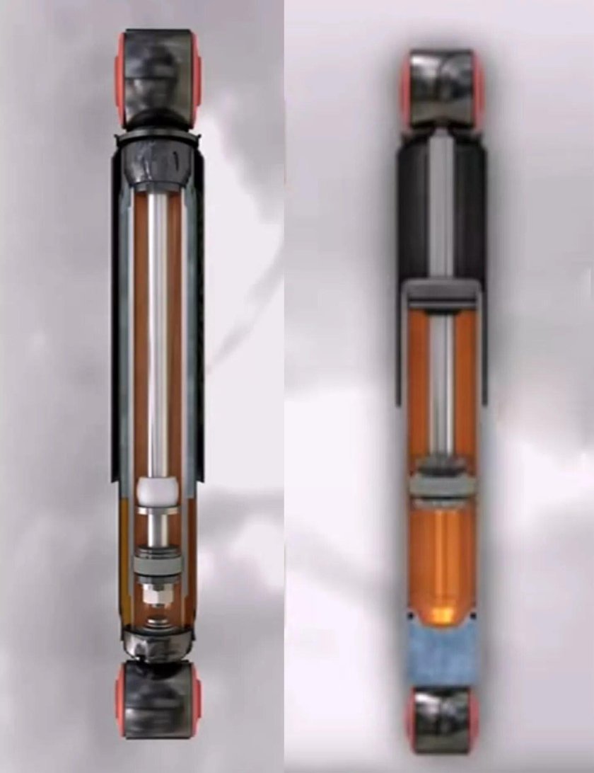 Двухтрубный газонаполненный амортизатор