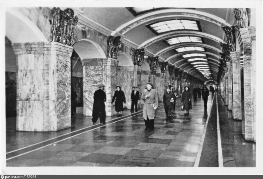 Метро Кировский завод 1955