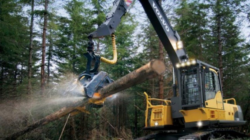 Вольво экскаватор харвестер