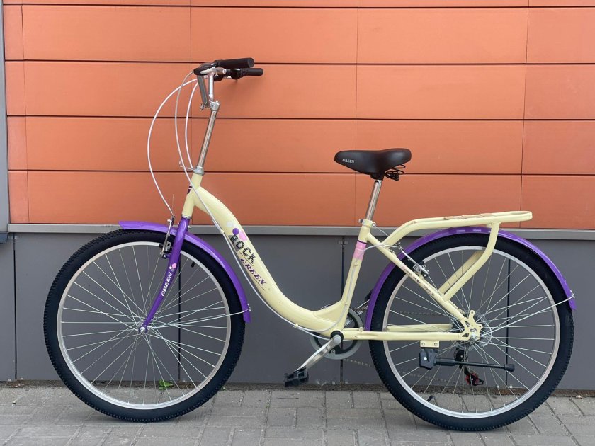 Бежевый велосипед