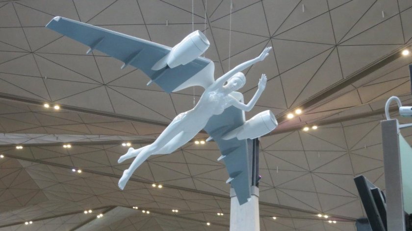 Фигуры ангелов аэропорт пулково