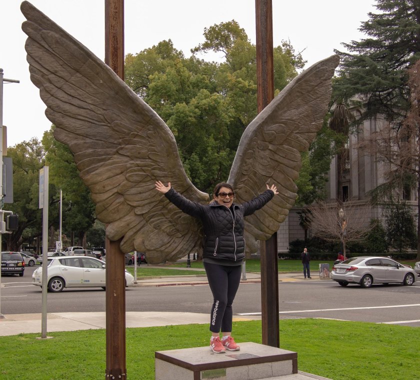 Скульптура ангел бронза