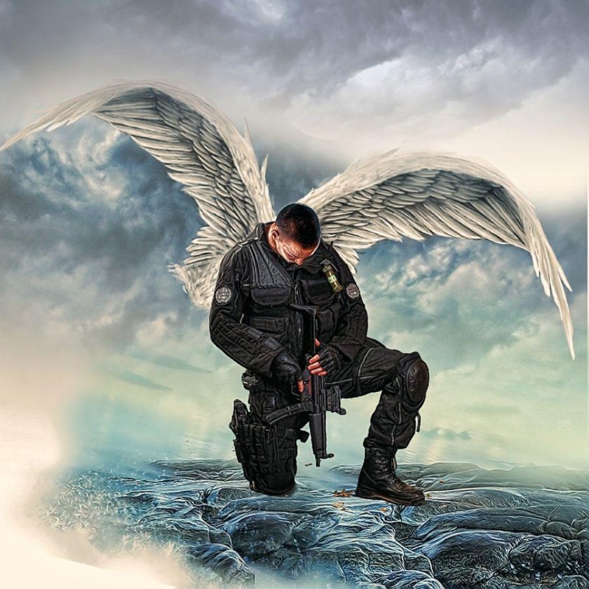 Солдат с крыльями