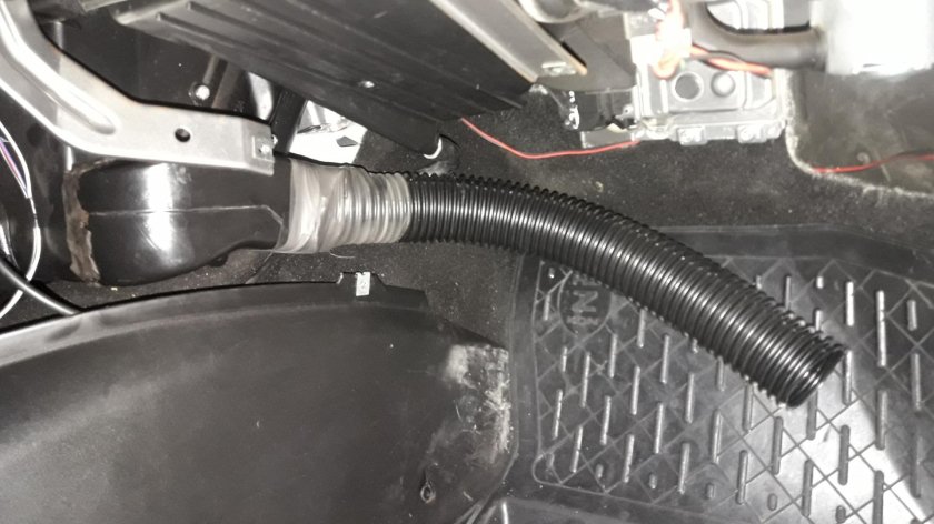 Обдув ног Нива Шевроле