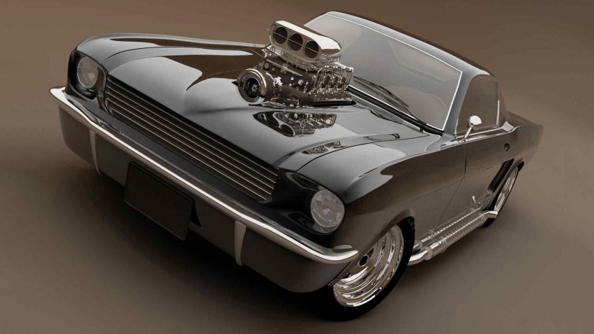 Форд Мустанг с нагнетателем