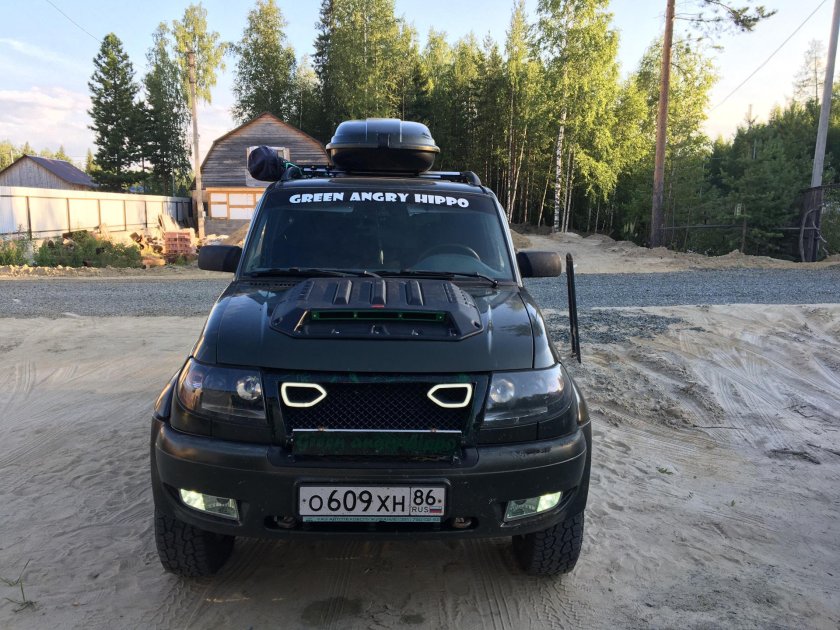 Накладка на капот УАЗ Патриот Торбик