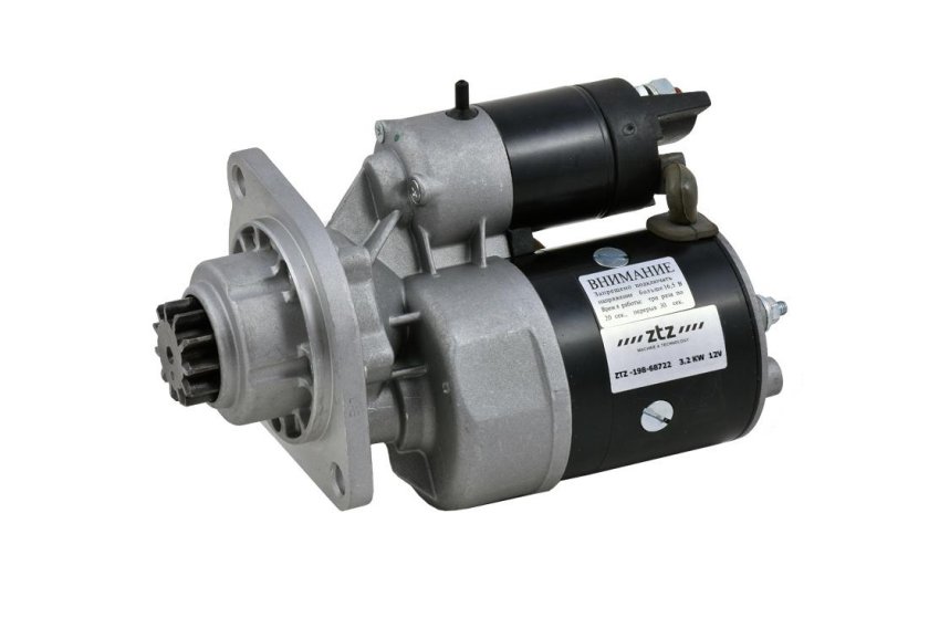 Стартер ZTZ 12в 2.8 КВТ ZTZ-198-42722 Балканкар