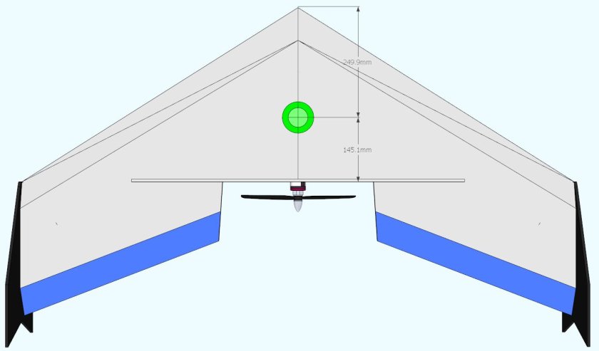 Летающее крыло Торро 300 винт