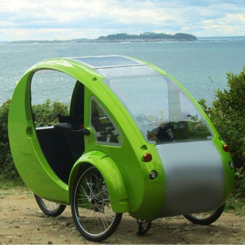 Веломобиль взрослый с крышей