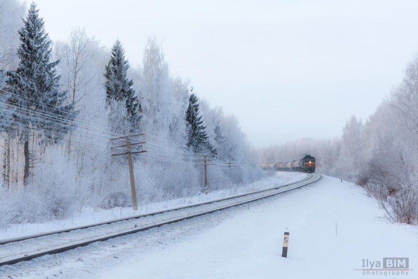 Поезд зимой