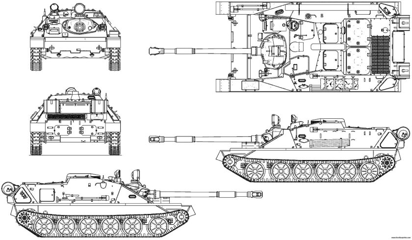 "Объект 906 / пт-85" чертеж