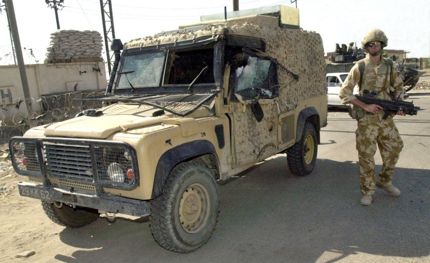 Army snatch Land Rover