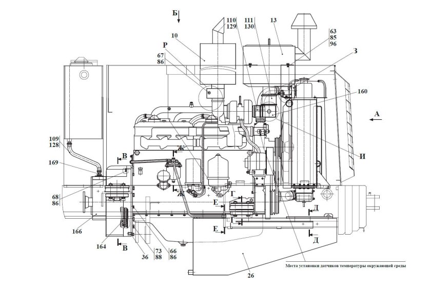 Двигатель Амкодор 342в