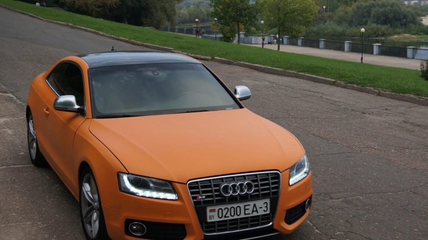 Ауди а5 оранжевая