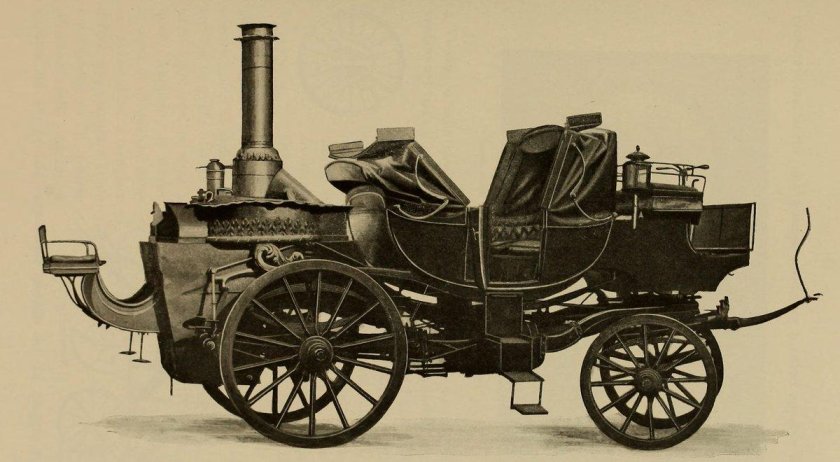 Почтовая карета на паровой тяге англичанина Тревитика(1803)