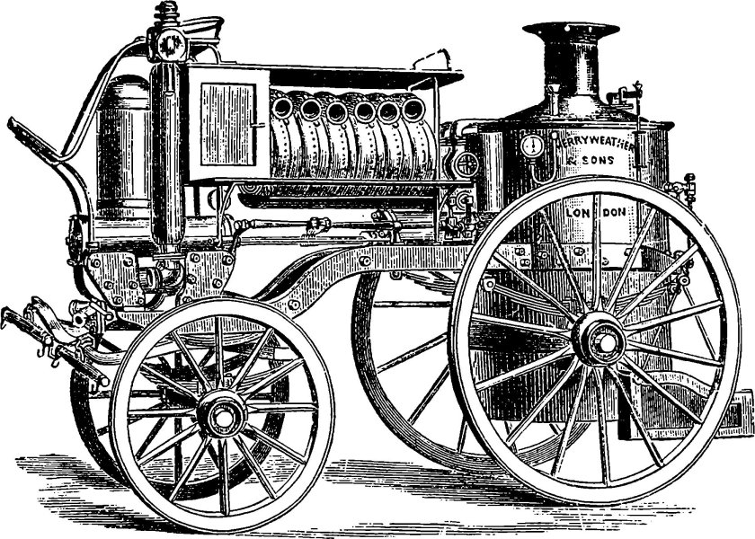 Английская паровая машина 1910 года