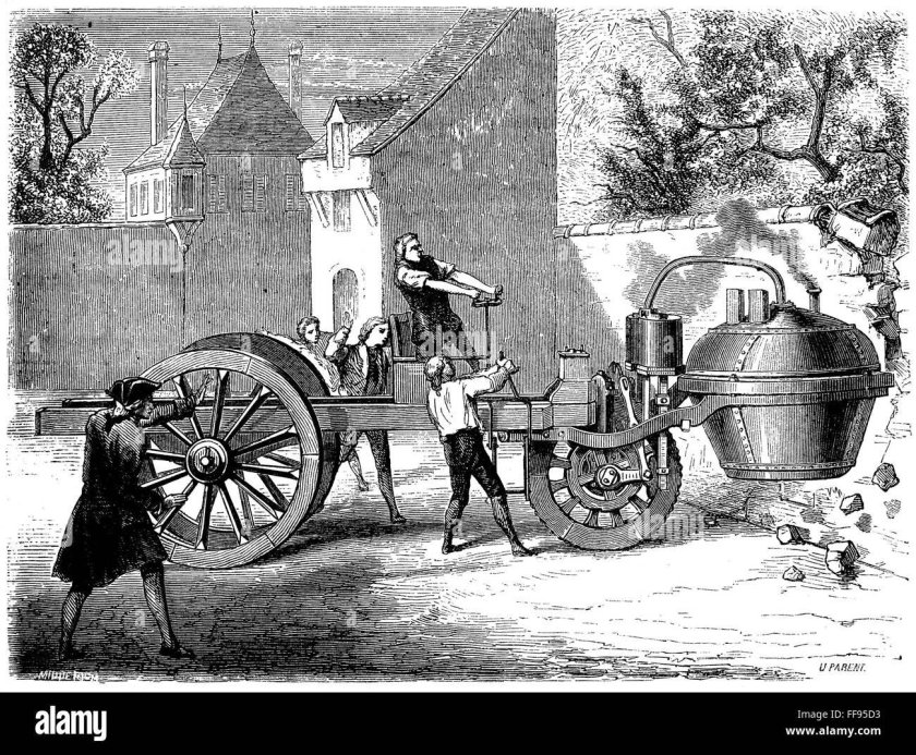 Николя-Жозеф Кюньо паровая телега